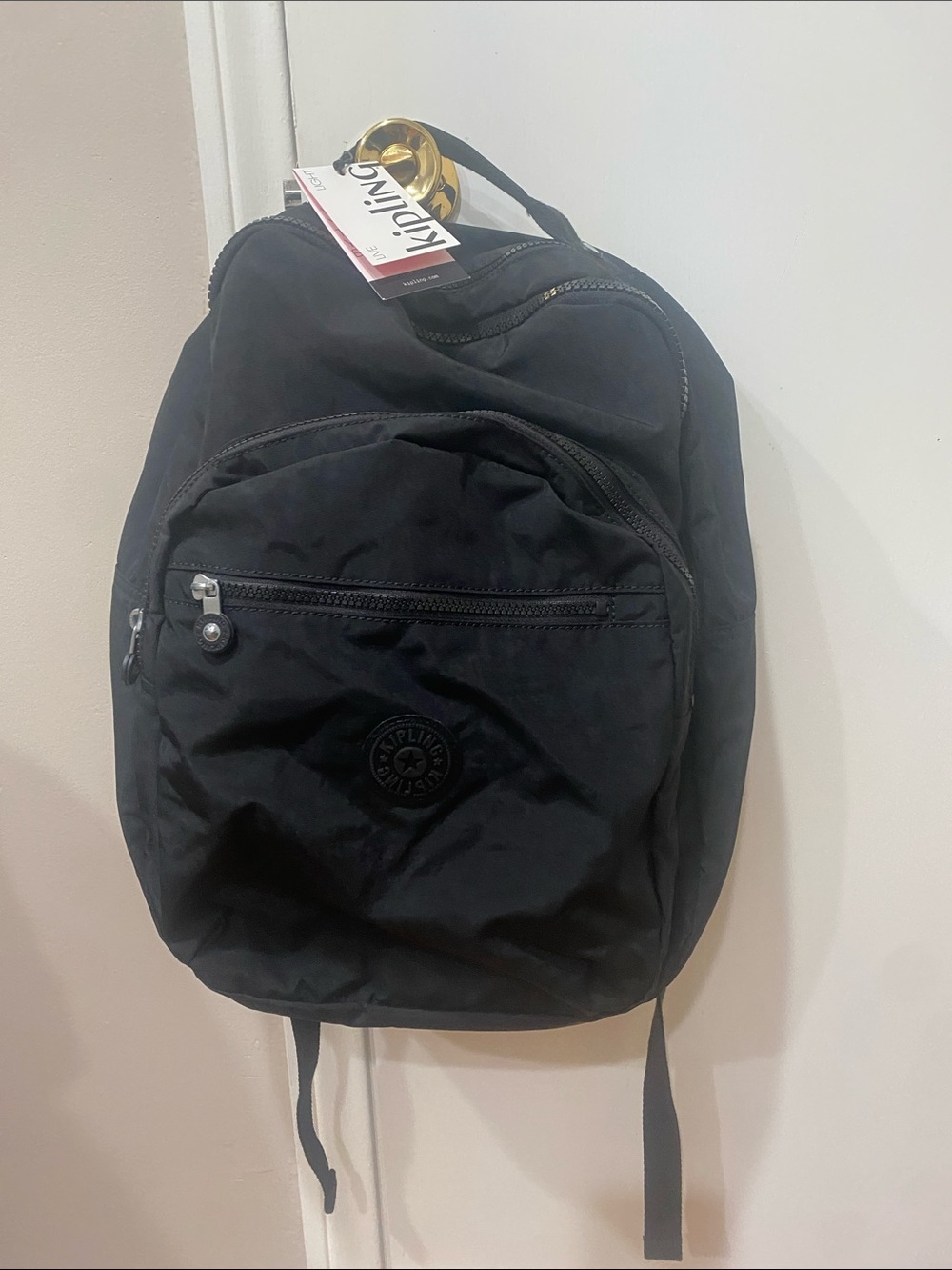Kipling Black Nylon Seoul Backpack